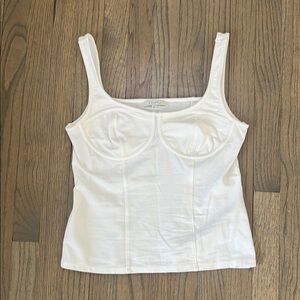 Z Supply White Bustier Tank Top